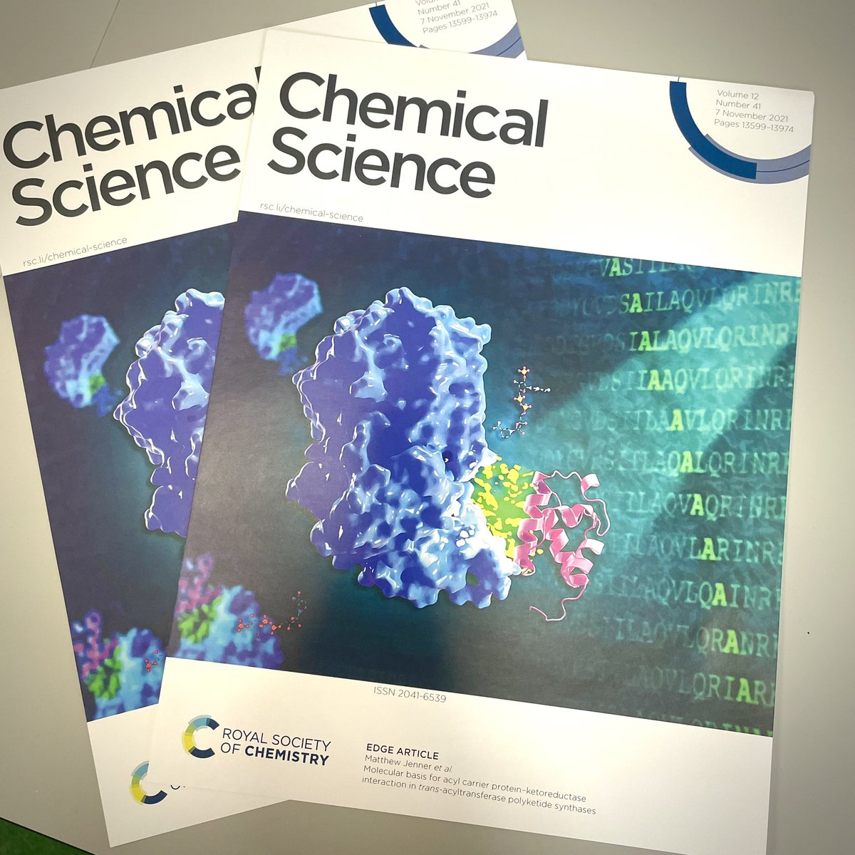 Munro Passmore (@munropassmore) on Twitter photo Look what landed on my desk today!
We found the inside cover prints from our <a href="/ChemicalScience/">Chemical Science</a> publication last year.
Still very proud of this, but I think I’ve come a long way since making this image! Look what landed on my desk today!
We found the inside cover prints from our <a href="/ChemicalScience/">Chemical Science</a> publication last year.
Still very proud of this, but I think I’ve come a long way since making this image!