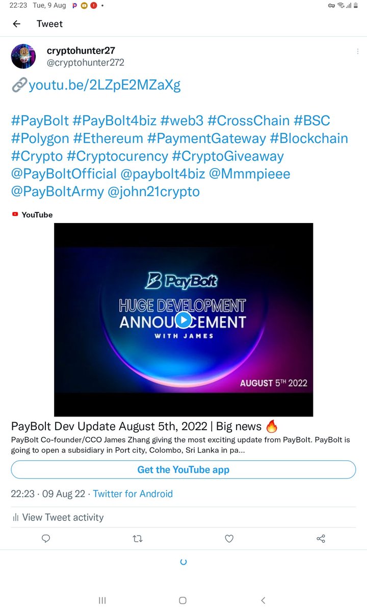 cryptohunter272's tweet photo. @PayBoltOfficial #PayBolt  #PayBolt4biz https://t.co/PgmYGqrvBG