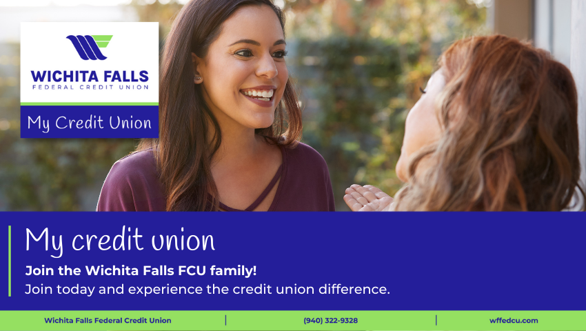 WichitaFallsFCU's tweet photo. Getting to work with our members is the best part of our day! 💙 We want to get to know you! When you bank with #WichitaFallsFCU, you get to see the personalized experience we offer our members! 👏🤩

Join: https://t.co/wkuq5CuD2K

#WFTexas #WichitaFallsTX #WichitaFallsTexas https://t.co/5WAMgq2q4I