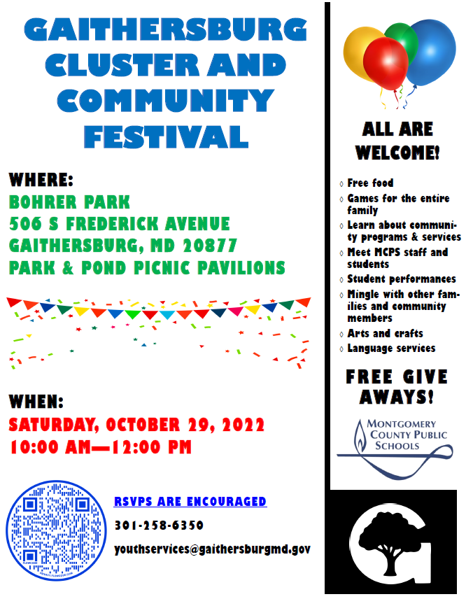 Chris Ascienzo (@mhs_principal) on Twitter photo Save the date for the Gaithersburg Cluster & Community Festival Saturday Oct 29th 10-12! Details to follow. <a href="/GburgPrincipal/">Cary Dimmick</a> @CougarChief @Goshen_Grizzly @RosemontElem <a href="/summithalles/">Summit Hall ES</a> <a href="/WGES_mcps/">Washington Grove ES</a> <a href="/Gaithersburg_MS/">Ann Dolan</a> <a href="/paulasummersed/">Paula Summers</a> @LaytonsvilleES <a href="/StrawberryKnoll/">Strawberry Knoll ES</a> <a href="/HarrietTubmanES/">Harriet R. Tubman Elementary School</a> Save the date for the Gaithersburg Cluster & Community Festival Saturday Oct 29th 10-12! Details to follow. <a href="/GburgPrincipal/">Cary Dimmick</a> @CougarChief @Goshen_Grizzly @RosemontElem <a href="/summithalles/">Summit Hall ES</a> <a href="/WGES_mcps/">Washington Grove ES</a> <a href="/Gaithersburg_MS/">Ann Dolan</a> <a href="/paulasummersed/">Paula Summers</a> @LaytonsvilleES <a href="/StrawberryKnoll/">Strawberry Knoll ES</a> <a href="/HarrietTubmanES/">Harriet R. Tubman Elementary School</a>
