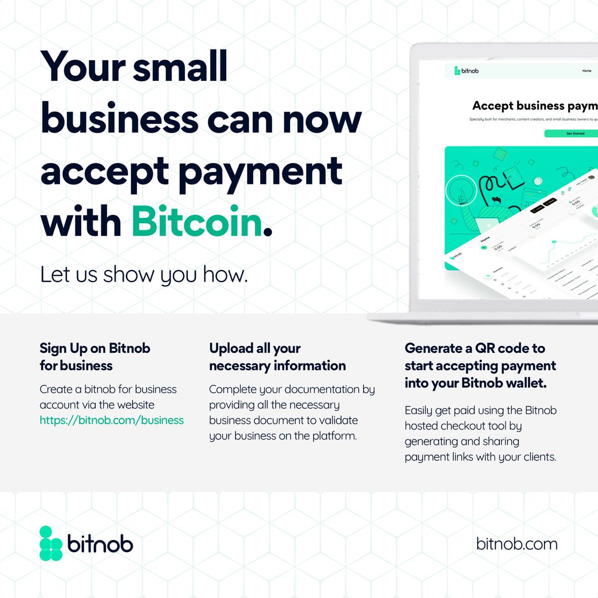 Create big awareness to your business for payment through @bitnob_official 
#bitnobxiheanacho