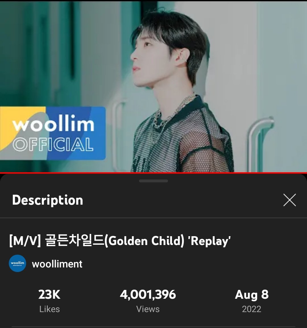 GNCD_YouTube's tweet photo. 'REPLAY' MV has now surpassed 4M views on woolliment channel! 🎉🎉🎉

▶️ https://t.co/1vCDnjmxME

#GoldenChild #골든차일드 https://t.co/koRcnjHVnF