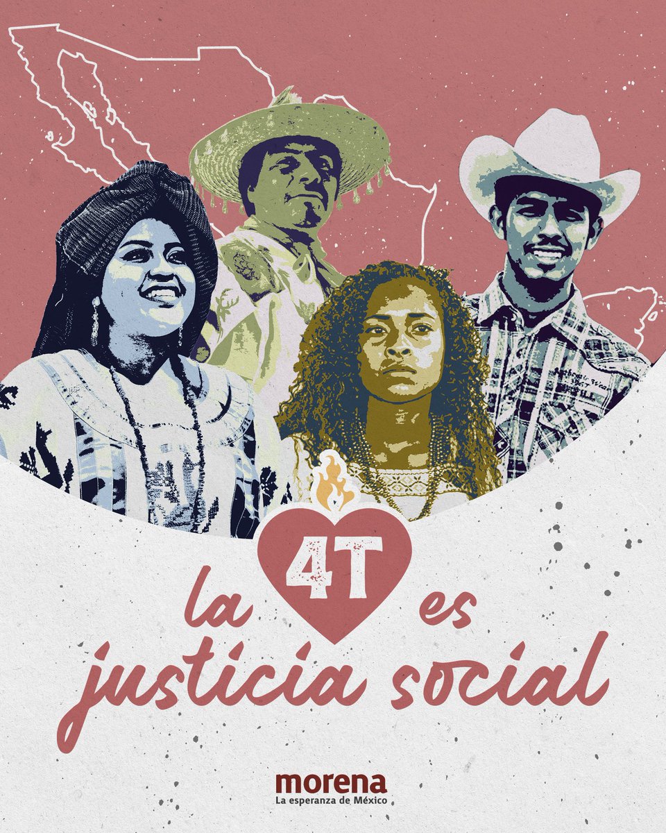 La 4T es justicia social para los pueblos de México.

Hoy, en el Día Internacional de los Pueblos Indígenas, reconocemos la labor del presidente <a href="/lopezobrador_/">Andrés Manuel</a> y del <a href="/GobiernoMX/">Gobierno de México</a> por garantizar los derechos de cada uno de los mexicanos.
