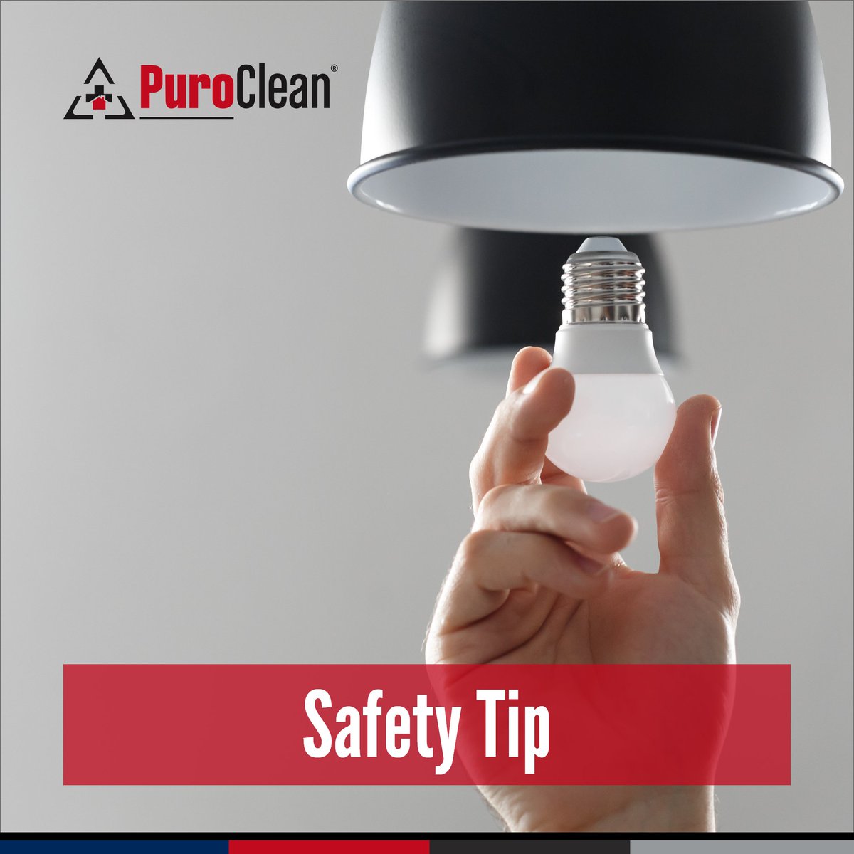 Placing a high-watt light bulb into a low-watt socket can increase your home’s risk for fire. Always check the maximum wattage when inserting a new bulb into a lamp or light fixture, and don't go over the recommended rating.

#SafetyFirst #SafetyTip #Safety