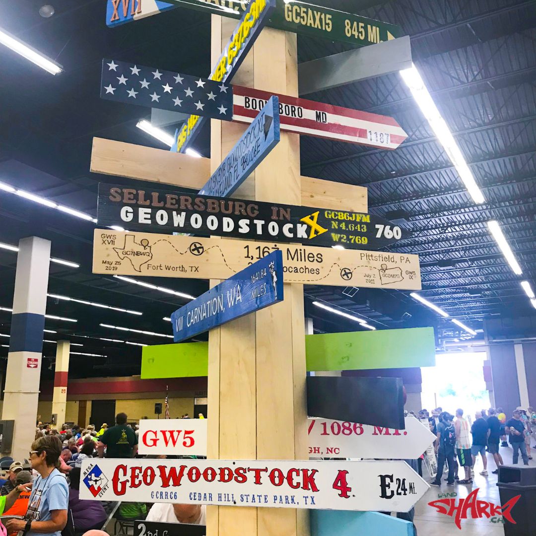 landsharkz's tweet photo. This Geowoodstock 2019 tree sign is in every GW! We're gearing up here at Landsharkz HQ for our GeoWoodstock event on the 13th of this month!
Have you been to a GeoWoodstock before? Tweet us!
#geocaching #geocache #geocachingadventures #geocachingfun https://t.co/vEDpyI7KfJ