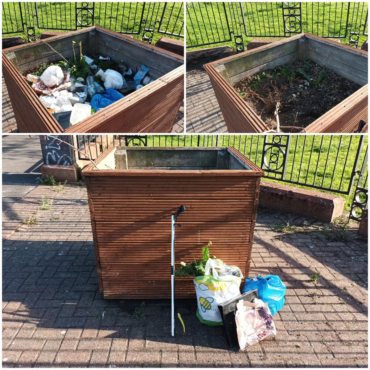This is not ok, 7 weeks ago our kind volunteers painted &amp; filled this planter with small shrubs, tonight im sad. We deserve better, the message must change, lets make this behaviour socially unacceptable #CrownStPark <a href="/CllrNickSmall/">Councillor Nick Small‏</a> @CllrMariaToolan @MayorLpool <a href="/StAnnesLiv/">St Anne's Liverpool</a>