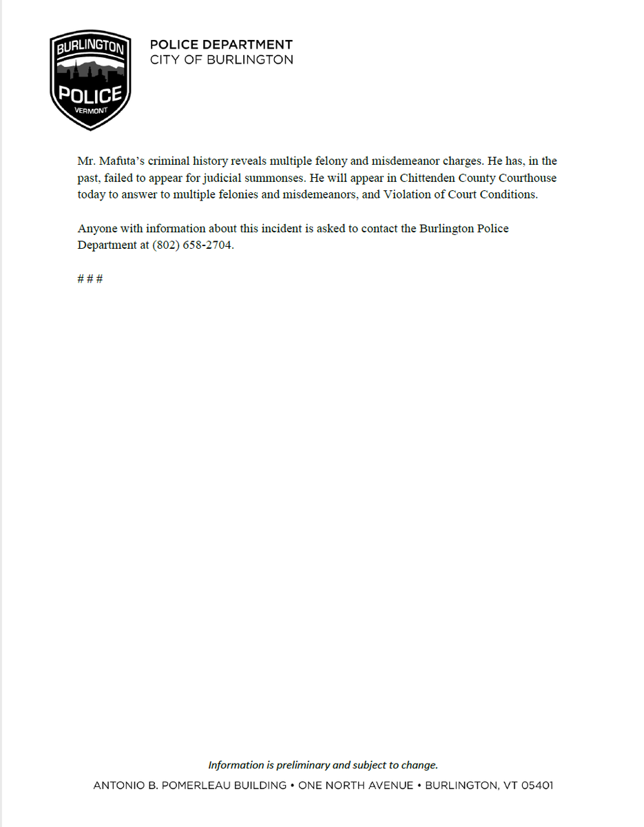 This morning, multiple neighbors in #BTV's South End reported acts of vandalism. Police arrested a suspect at the scene.