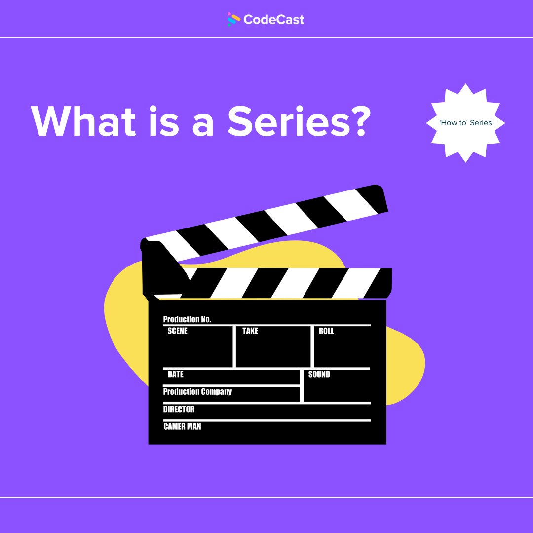 CodeCastApp's tweet image. When you visit our site you might be wondering what a series is! A series is basically a collection of tutorials for the same topic, and made when content is too much for a single tutorial. We also teach you how to create a series as well! Learn here: info.codecast.io/blog/introduci… 😊