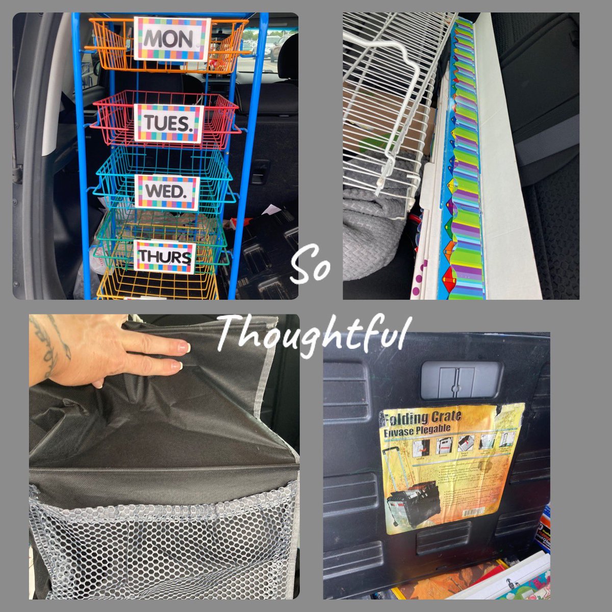 rhondajsp's tweet photo. One of my elementary teacher friends in our district wanted to help my daughter get started in her new classroom and donated these items to Emily… when you’re a new teacher starting with nothing , a donation like this is huge !!! 
#Grateful 
#OneDropOfKindness https://t.co/hz6zAkOubK