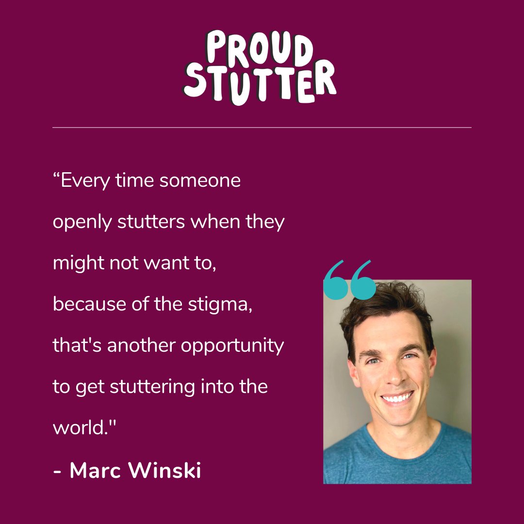 ProudStutter's tweet photo. Wise words from @MarcWinski on this week's bonus episode of Proud Stutter. Listen to or read the entire interview here:
https://t.co/CWNOlOiosN
#stutter #stammer #DeStigmatizeStuttering #ProudStutter #EmbraceVerbalDiversity https://t.co/tfaSh8ObCl