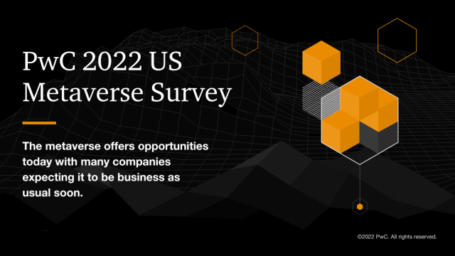 66% of business executives say their companies are actively engaged in the #metaverse. Learn how they’re taking action in our 2022 Metaverse Survey. pwc.to/3vTNXdj