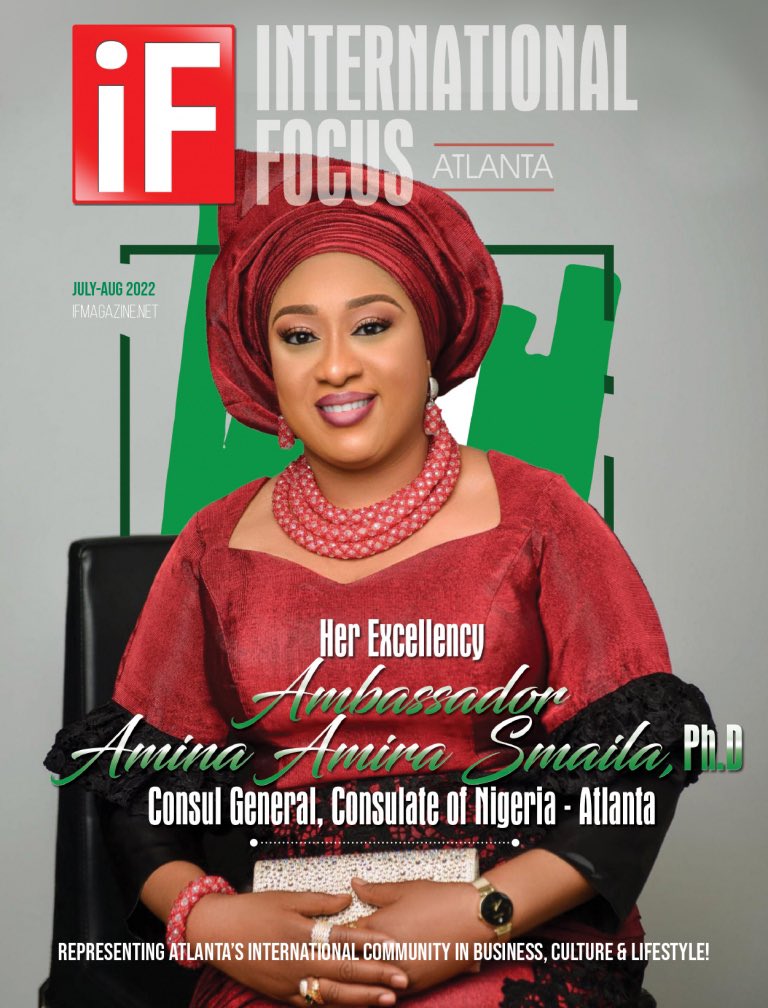 iFMagazineATL's tweet photo. Consul General, Consulate of Nigeria - Atlanta 

Her Excellency - Ambassador Amina Amira Smaila, Ph.D

https://t.co/h3xj947b9e

#ifmagazineatl 
#ifmagazine 
#international_focus 
#iF
#Atlanta 
#Nigeria
#international
#internationalbusiness
#internationalnews https://t.co/zBkyMKSF8F