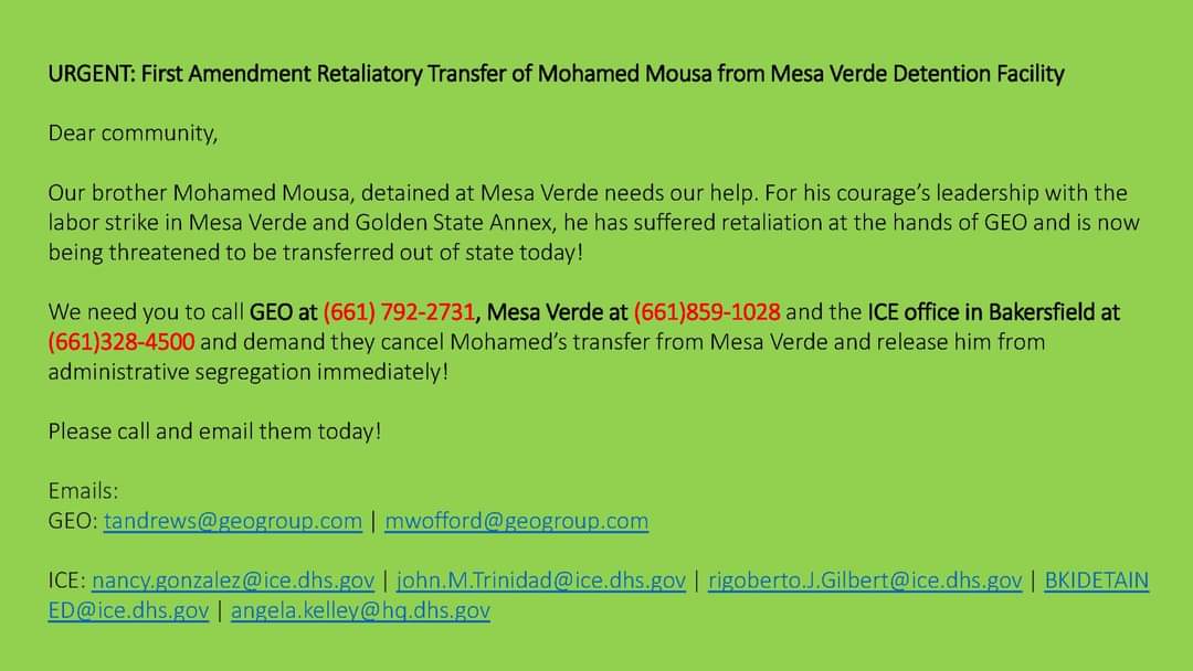 Urgent call to action!