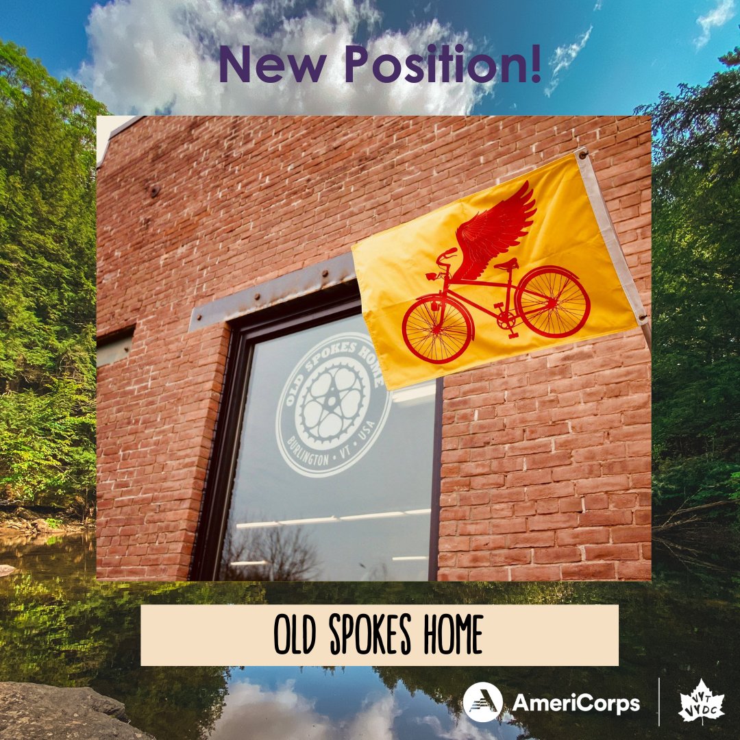 Transform lives and communities by growing access to bikes as the AmeriCorps member at the Old Spokes Home, a non-profit bike shop and community space in Burlington, VT. 🚲 

You can apply today with the link in our bio.📝
