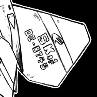 マーキングはアメリカ軍と自衛隊のニコイチみたいな感じで考えました。例えば画像の機体なら
SK(南関東州兵)1AF(第1空軍)02(2002年導入)-8(戦闘機)745(745号機)
みたいな感じです 