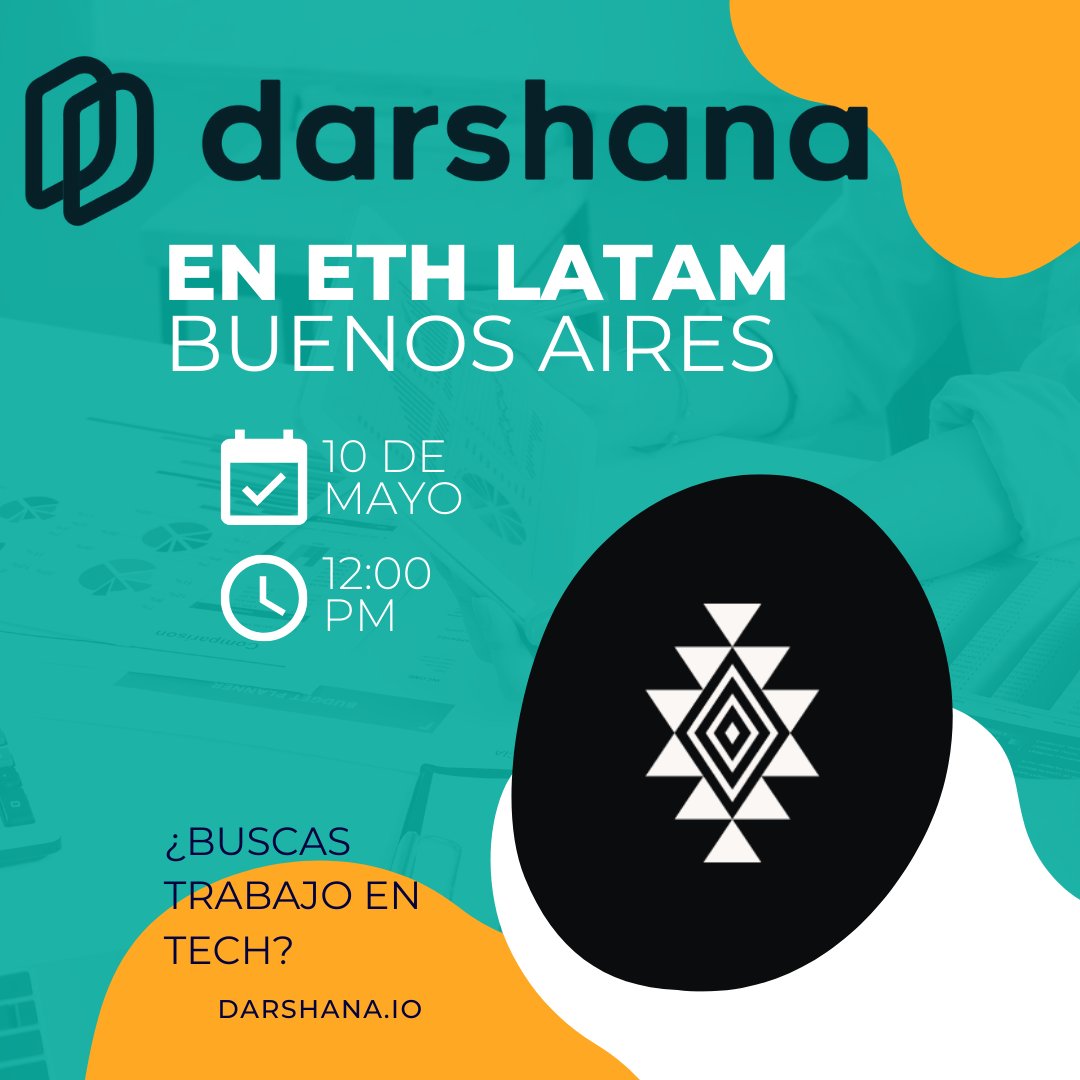 🤔Buscas trabajo remoto en TECH y\o WEB3?

🤩Mañana martes 10 de Mayo encuéntranos en ETH LATAM Buenos Aires.

#Eth #Latam #ethlatam #buenosaires #trabajo #oportunidades