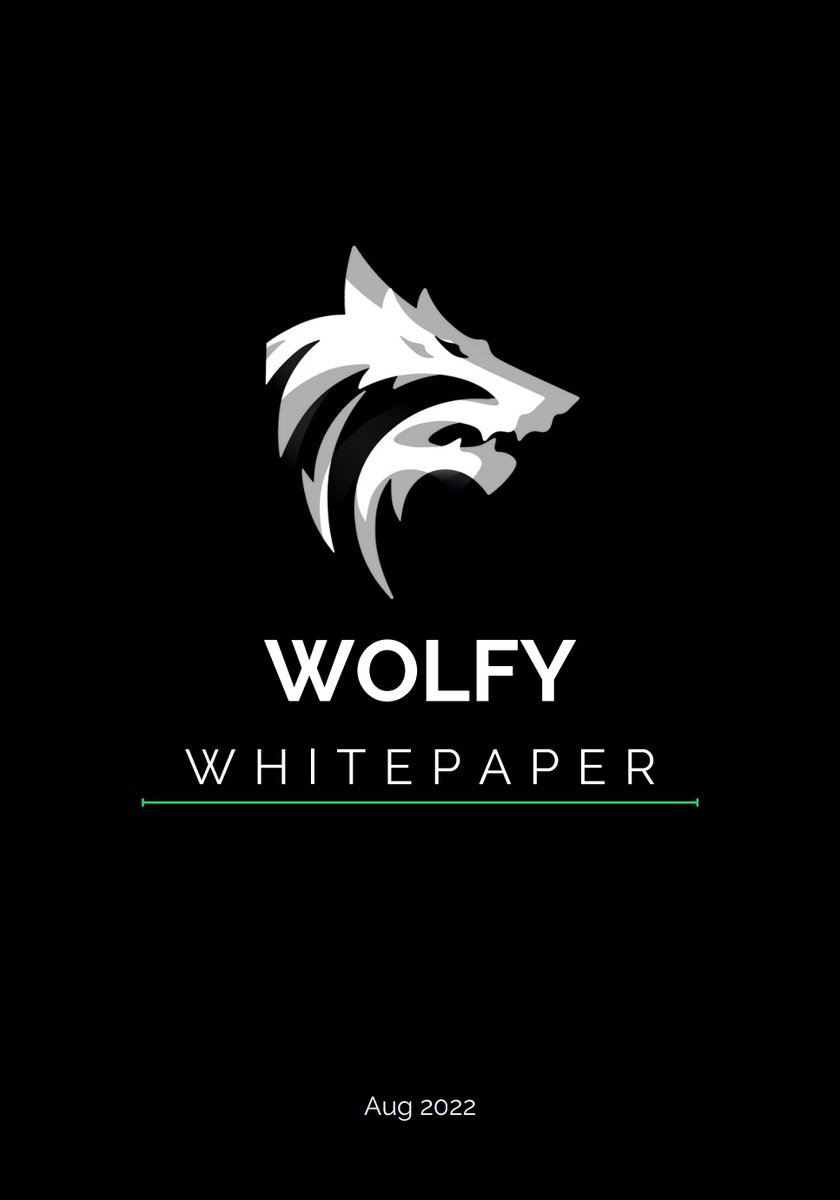 WOLFYMarkets's tweet image. We're thrilled to announce the release of the #WOLFY Whitepaper! This paper is the documentation of an 18 month engineering lifecycle which lesds to a full dissection of the $WOLFY ecosystem. 
#WolfyStreetBets

Take a look here: wolfystreetbets.com/static/media/W…