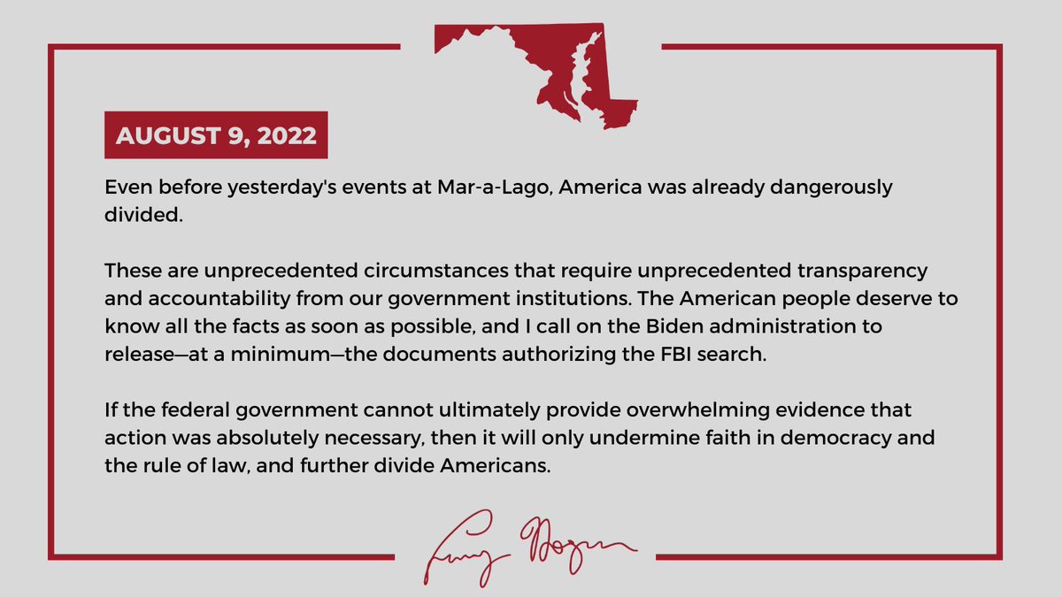 Governor Larry Hogan tweet media