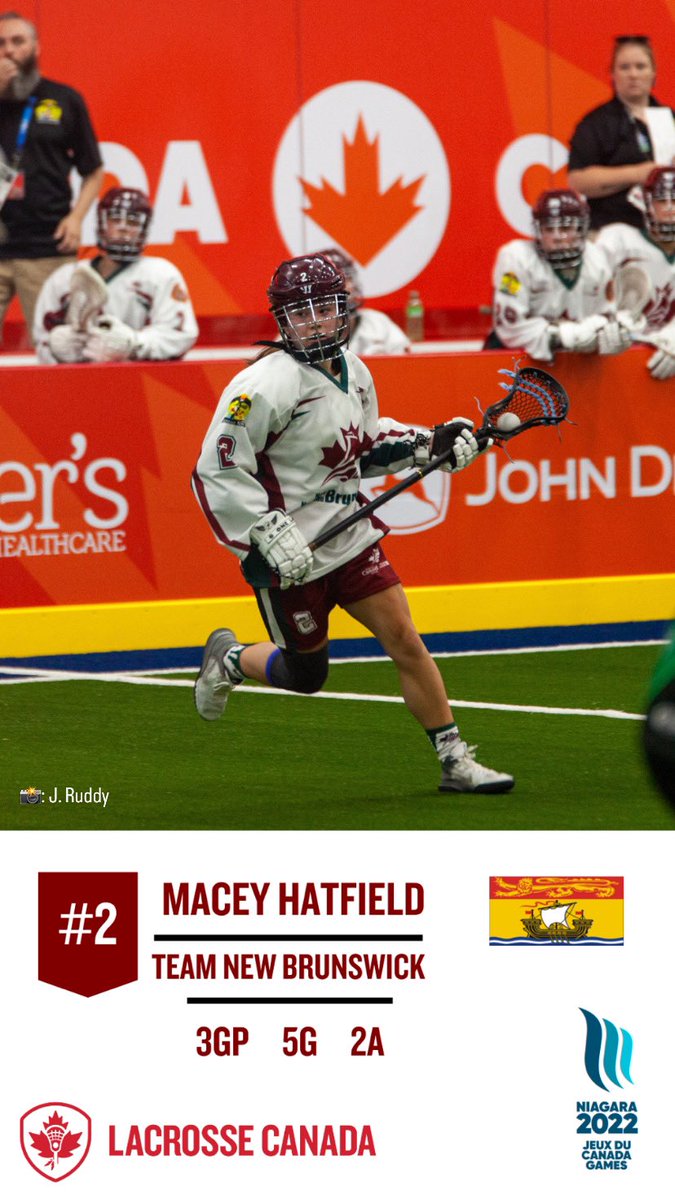 LacrosseCanada's tweet photo. Players to Watch👀

⭐️ #2 Rylan Haslam - Team Ontario
⭐️ #77 Kaylee Perry - Team Manitoba
⭐️ #2 Macey Hatfield - Team NB https://t.co/d8eJB9J2tA