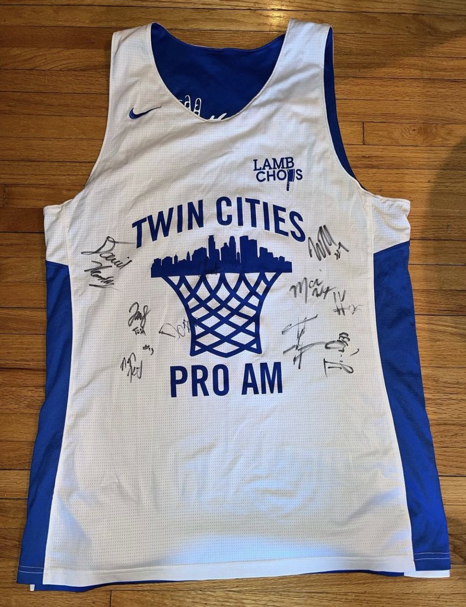 TwinCitiesProAm's tweet photo. GIVEAWAY!

Must be following us and RT this for a chance to win! You also need to be at the games TONIGHT to claim it! 

Signatures: Tyus Jones, Tre Jones, Chet Holmgren, David Roddy, Wendell Moore, McKinley Wright, Nate Knight, Dan Oturu, and Josh Minott! https://t.co/NbUSRRpqCn