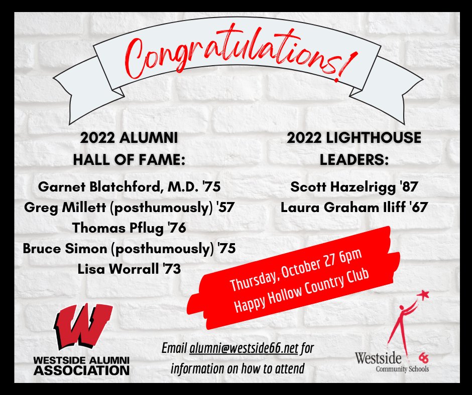 WestsideAlumni's tweet photo. Congratulations to our 2022 honorees! https://t.co/etN2R3sTAT