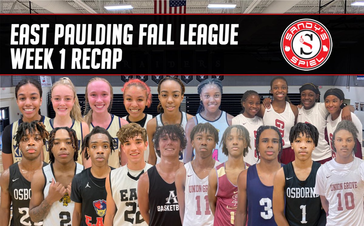 #SandysSpielFallLeague East Paulding Week 1 Recap

READ: sandysspiel.com/sandys-spiel-f…

<a href="/coachtaylor_rr1/">Jason Taylor</a> <a href="/BballEp/">EPRaidersBoysBball</a> @EPRaiderball @BasketballUghs <a href="/HoopsTrojan/">Carrollton Trojans WBB</a> <a href="/hillgrove_wbb/">Hillgrove Hawks WBB</a> <a href="/CardinalOsborne/">Osborne Cardinal Basketball</a> @PauldingCoBball <a href="/AllatoonaHoops/">Allatoona Boys Basketball</a> <a href="/SPHSbball/">SPHS Boys Basketball</a> <a href="/NPHSLadyHoops/">NPHSLadyHoops</a>