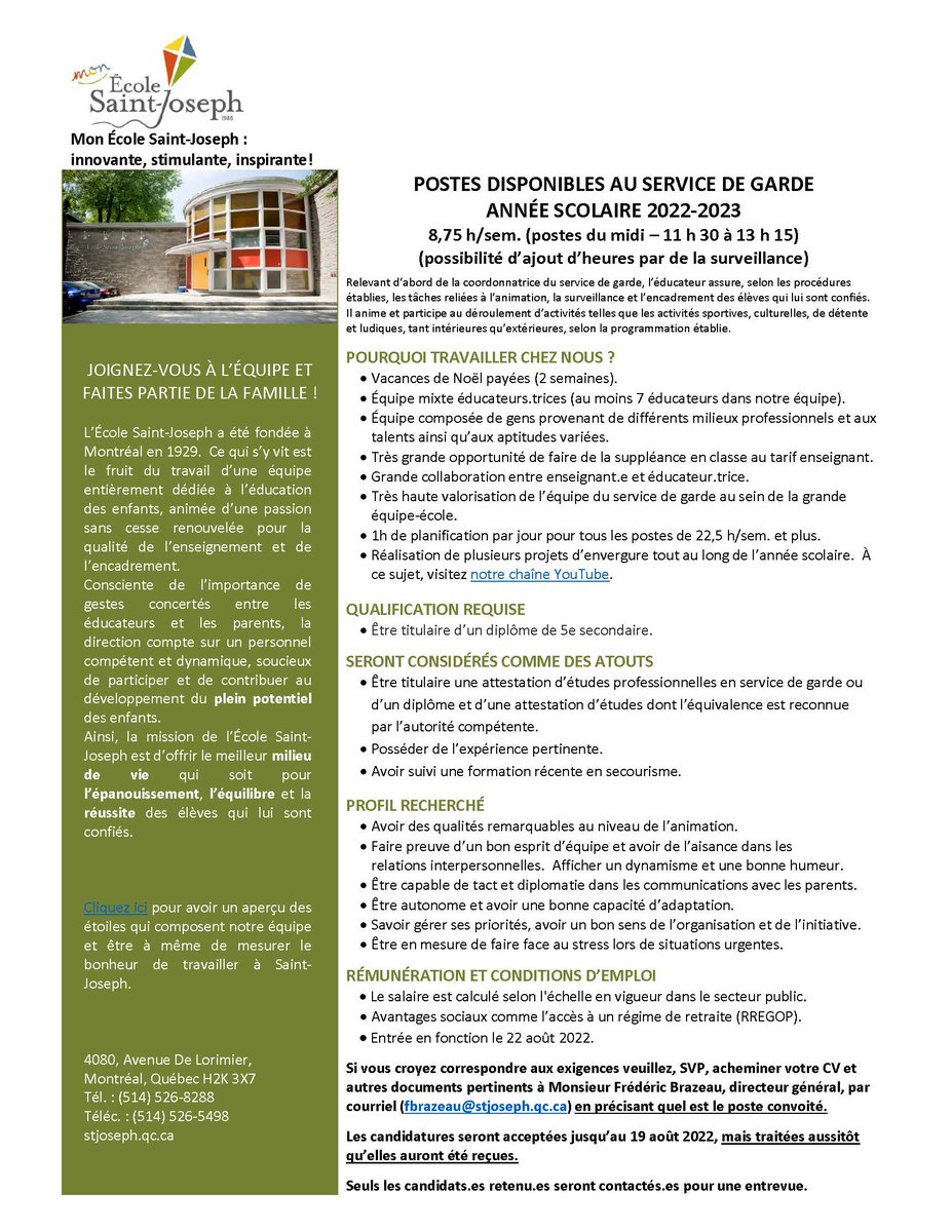 Ecole Saint-Joseph tweet media