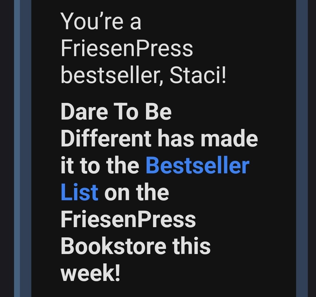 Thank you all!!
Dare To Be Different amazon.com/dp/B0B816LS8R/…