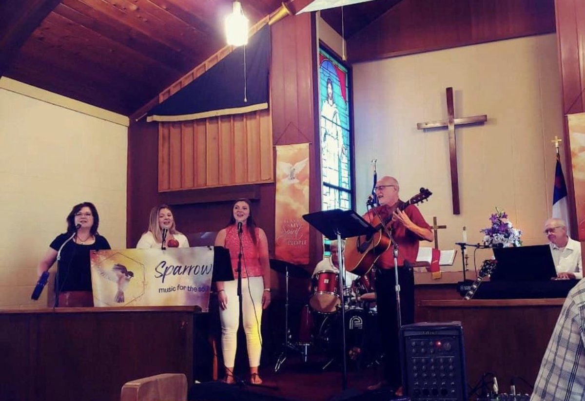 DeltaMethodist's tweet image. The praise band “Sparrow” spreading the Word of God through music at the
United Women in Faith District Gathering - A Night Apart at Delta UMC