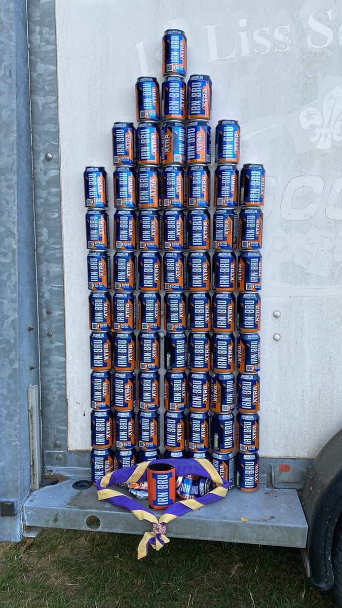 After 2 years of no camping, the Liss Cub Leaders were out of practice drinking Irn Bru.
#SunshineService