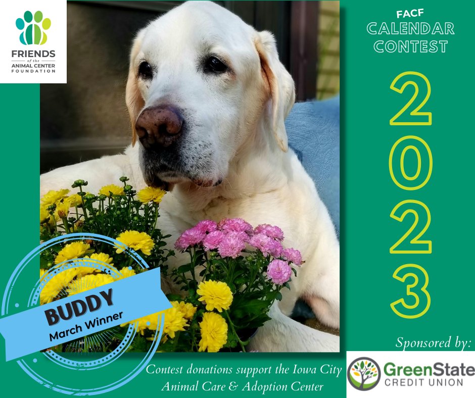 Congrats to our March winner Buddy!