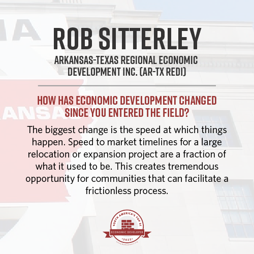 We are so proud our AR-TX REDI CEO, Rob Sitterley, has been named one of North America's Top 50 Economic Developers! Thank you to all the amazing REDI stakeholders that make his work so meaningful!

 #TAPintoTEXARKANA #texarkana #econdev #nextlevel #rediforthefuture #gotxk