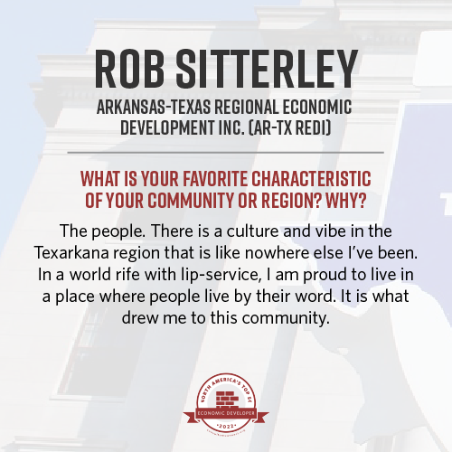 ARTXRedi's tweet photo. We are so proud our AR-TX REDI CEO, Rob Sitterley, has been named one of North America's Top 50 Economic Developers! Thank you to all the amazing REDI stakeholders that make his work so meaningful!

 #TAPintoTEXARKANA #texarkana #econdev #nextlevel #rediforthefuture #gotxk https://t.co/vcPFsc20Nx