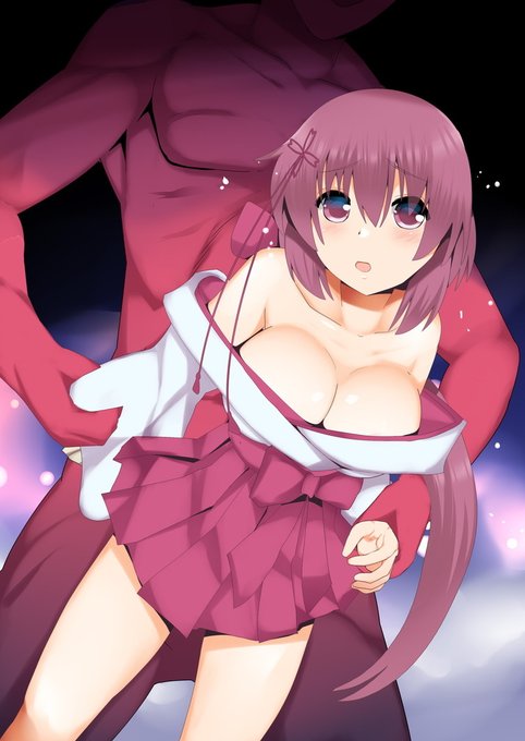 [R-18] スケブ 巫女 鬼 #鬼 #巫女 #バック https://t.co/KlLpgIyzsB 