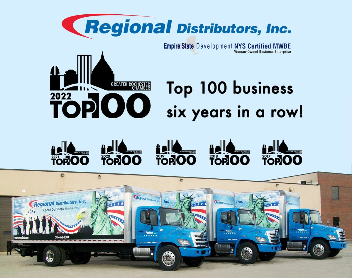 Regional has made the #ROC Top 100 List of fastest-growing, privately owned companies for the 6th year in a row! Making the list is a testament to our team’s extraordinary hard work &amp; unwavering dedication to each other, our customers &amp; our community! 
greaterrochesterchamber.com/assets/pdf/202…