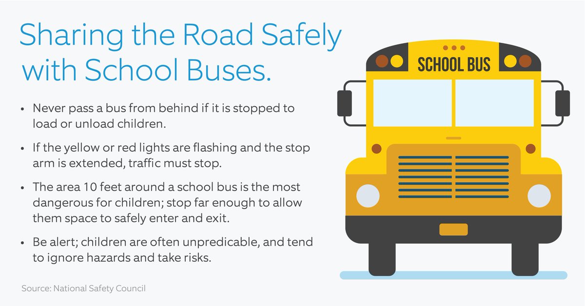 August is back-to-school safety month and Botetourt Fire &amp; EMS would like to provide you with tips about staying safe around schools and beyond.

Source: National Safety Council