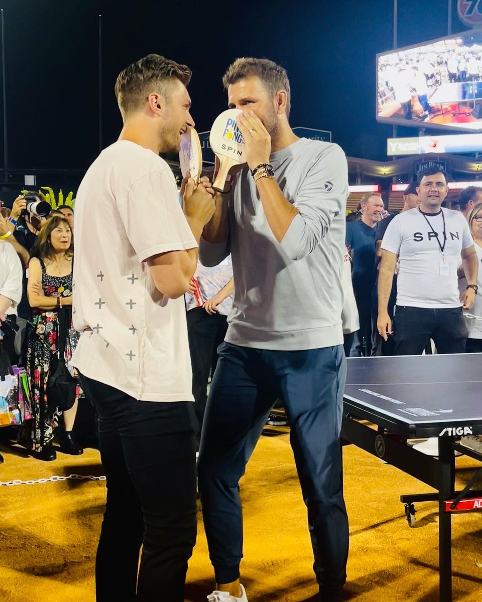 Awesome time last night @ClaytonKersh22 charity Ping Pong tournament. My guy @treavturner and I took an L in the final but all for a good cause #ping #pong