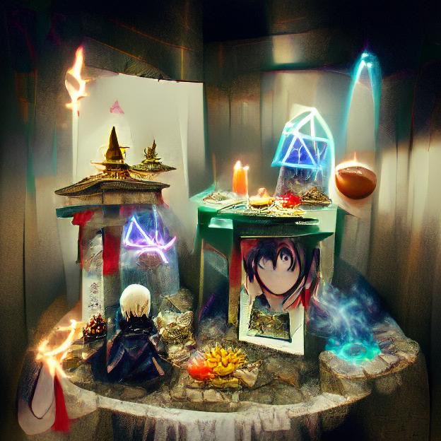 Earthbinder's tweet photo. "Shrine to magic" - made with @NightCafeStudio 

https://t.co/bBzYlmpTBf

#aiart #nightcafe #digitalart #lostkingdom #D&amp;D https://t.co/hgyOmBzolh