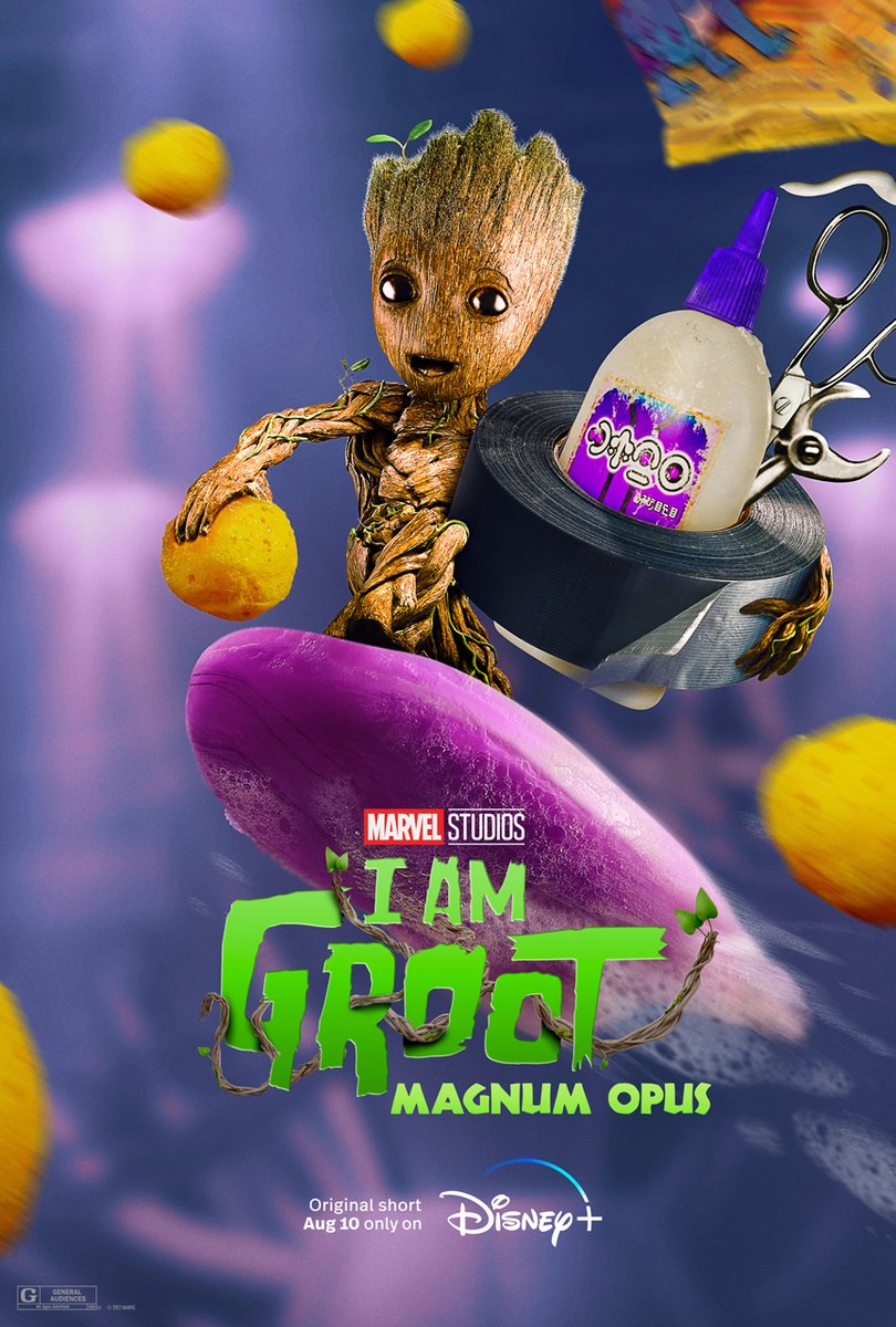 MarvelStudios's tweet image. Groot’s most epic creation yet. 🎨 Start streaming ‘Magnum Opus’ from Marvel Studios’ #IAmGroot, a collection of five Original shorts, tomorrow on @DisneyPlus.