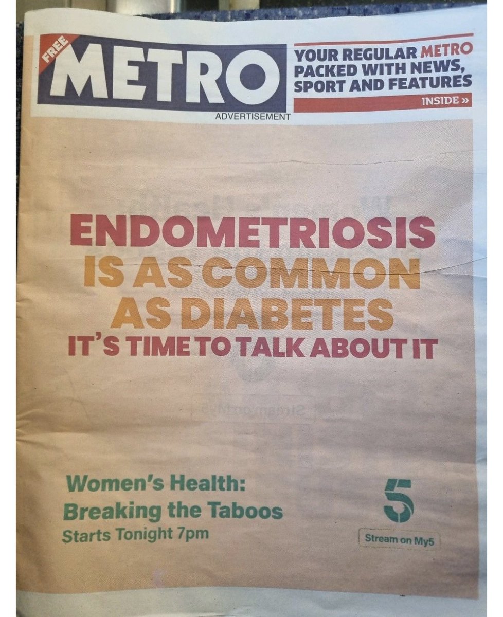 Nice work <a href="/channel5_tv/">Channel 5</a> - great to see a four part series dealing with all things Women’s Health.. time to start breaking the taboos.. #endometriosis #menopause #WomensHealth #channel5 #BreakingTheTaboos