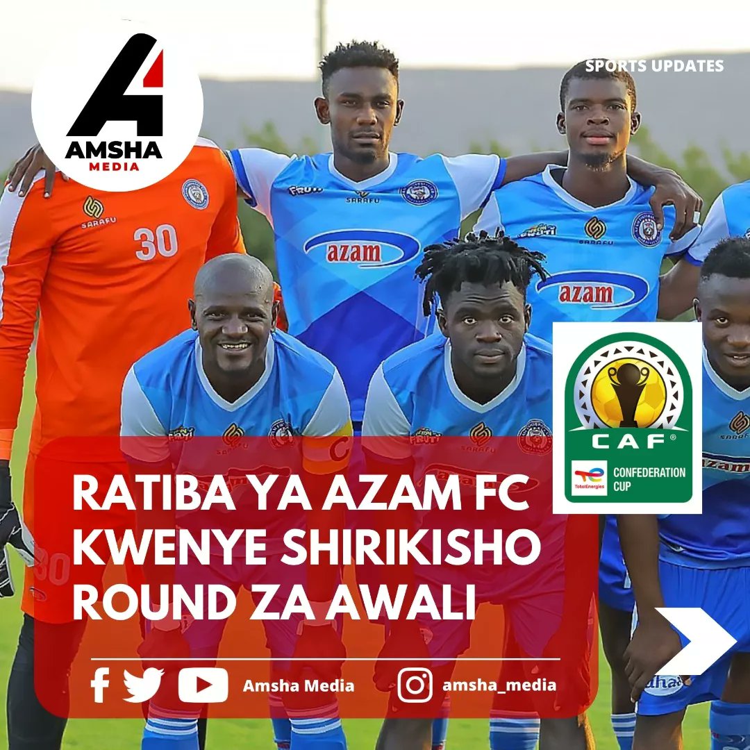 #SWIPE_KUONA

Ratiba ya Awali ya Shirikisho CAF.

Azam kuiwakilish bendera ya Tanzania Kimataifa @azamfcofficial 

The 2022/23
#TotalEnergiesCAFCL preliminary rounds 
#azamfc #caftotalenergies