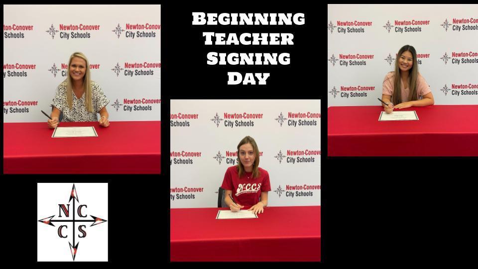 NCCSschools's tweet image. Today, Newton-Conover City Schools welcomed our beginning teachers. They officially signed with N-CCS their commitment to PersoNalize and Collaborate for the Children they serve!