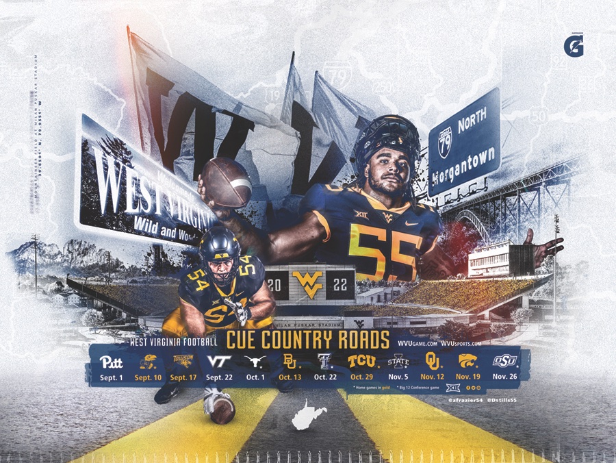 WVUSports's tweet photo. Can't make it to the @WVUfootball fan day? No problem! RT to win a signed poster! ✍️

#HailWV https://t.co/bHtnRSCMCg