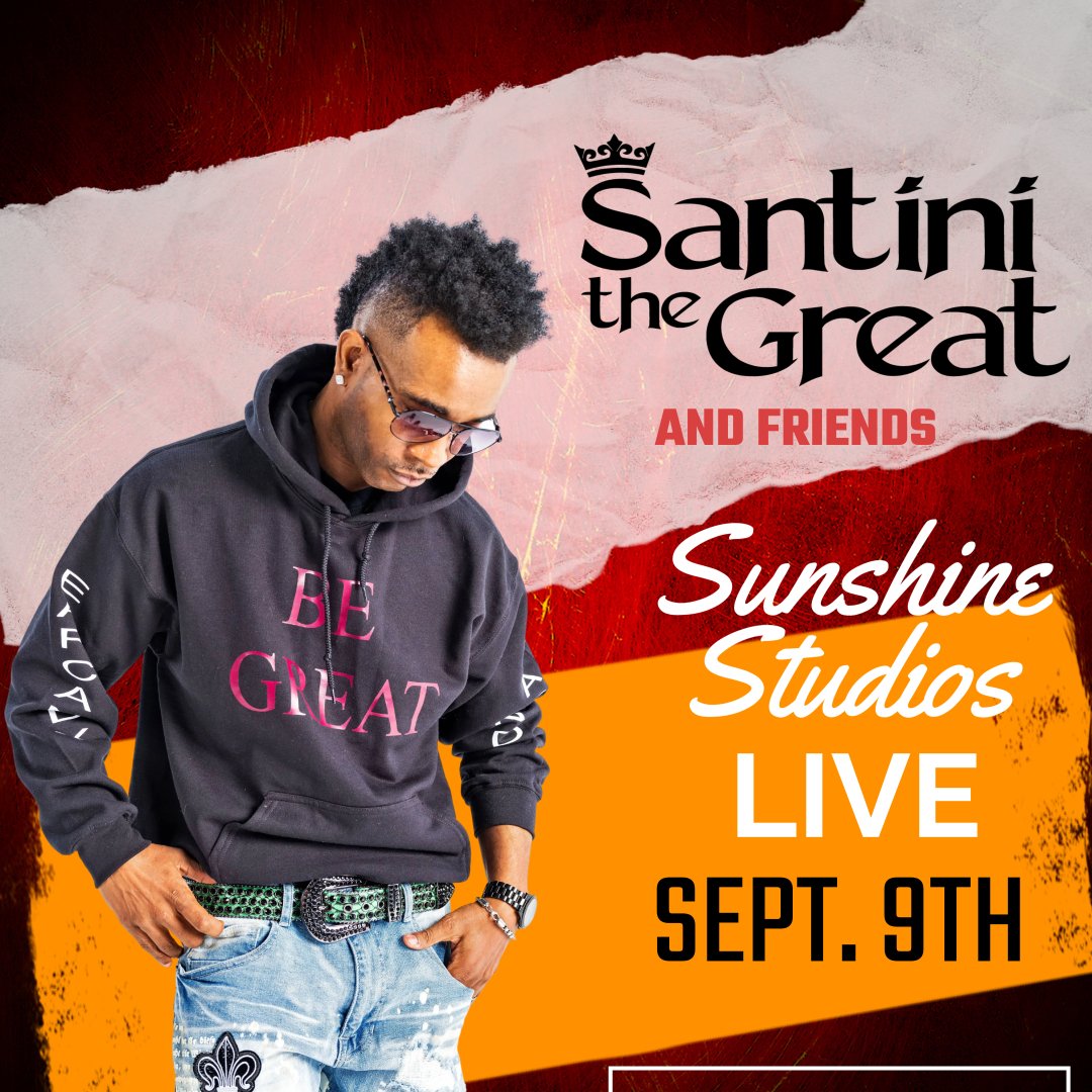 EarCandyRecords's tweet image. 🚨 Friday-Sept.9th 🔥🤘Santini The Great/Can't Stop The Hustle Tour🤘🔥 💥 TICKETS BELOW💥
💥: Santini The Great EarCandy Records Sunshine Studios Live
🗓: Sept 9 2022
🎟: wl.seetickets.us/event/Santini-…...
🌎:Colorado Springs