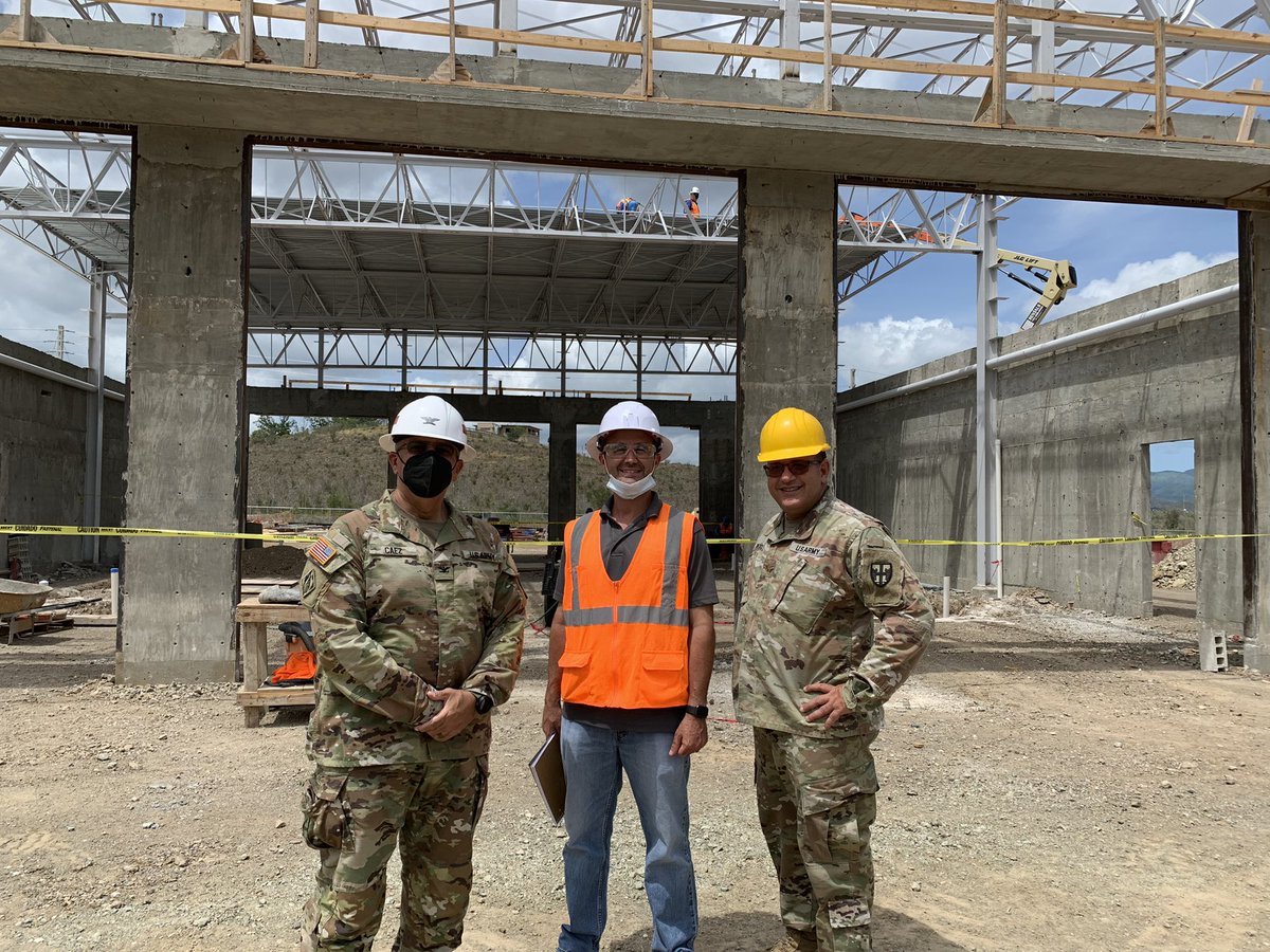 CFMOPRNG's tweet photo. New Fire-station’s Equipment and Vehicles Storage Building is ramping up.  One of the many new buildings for the future of the Puerto Rico Army National Guard. https://t.co/KjcApTNrE3