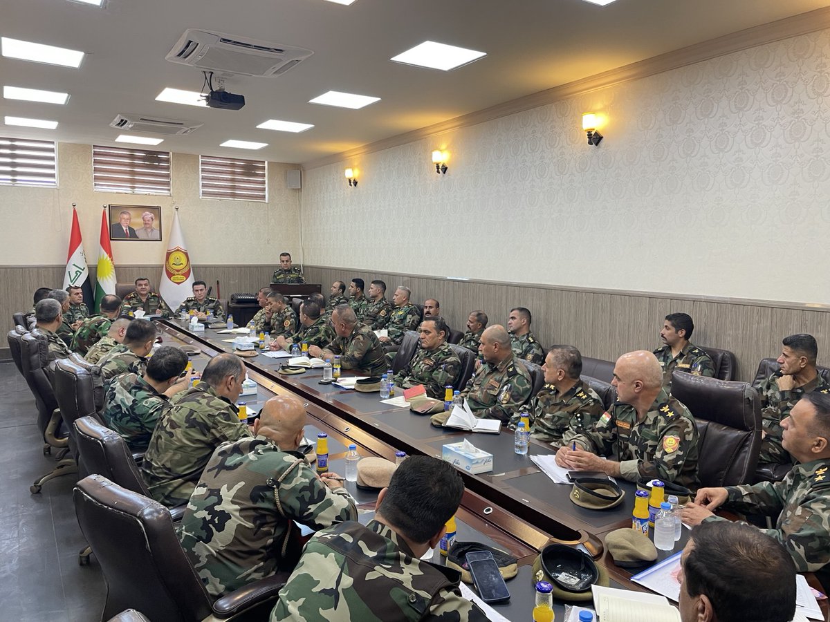 Ministry of Peshmerga (@krg_mope) on Twitter photo Today, Deputy Chief of Staff, & Director gen of military logistics directorate, held a meeting with the Brigades logistical departments & the <a href="/KRG_MOPE/">Ministry of Peshmerga</a> military Units
To improve the cooperation & coordination between them, to strengthen the military capabilities of #Peshmerga. Today, Deputy Chief of Staff, & Director gen of military logistics directorate, held a meeting with the Brigades logistical departments & the <a href="/KRG_MOPE/">Ministry of Peshmerga</a> military Units
To improve the cooperation & coordination between them, to strengthen the military capabilities of #Peshmerga.