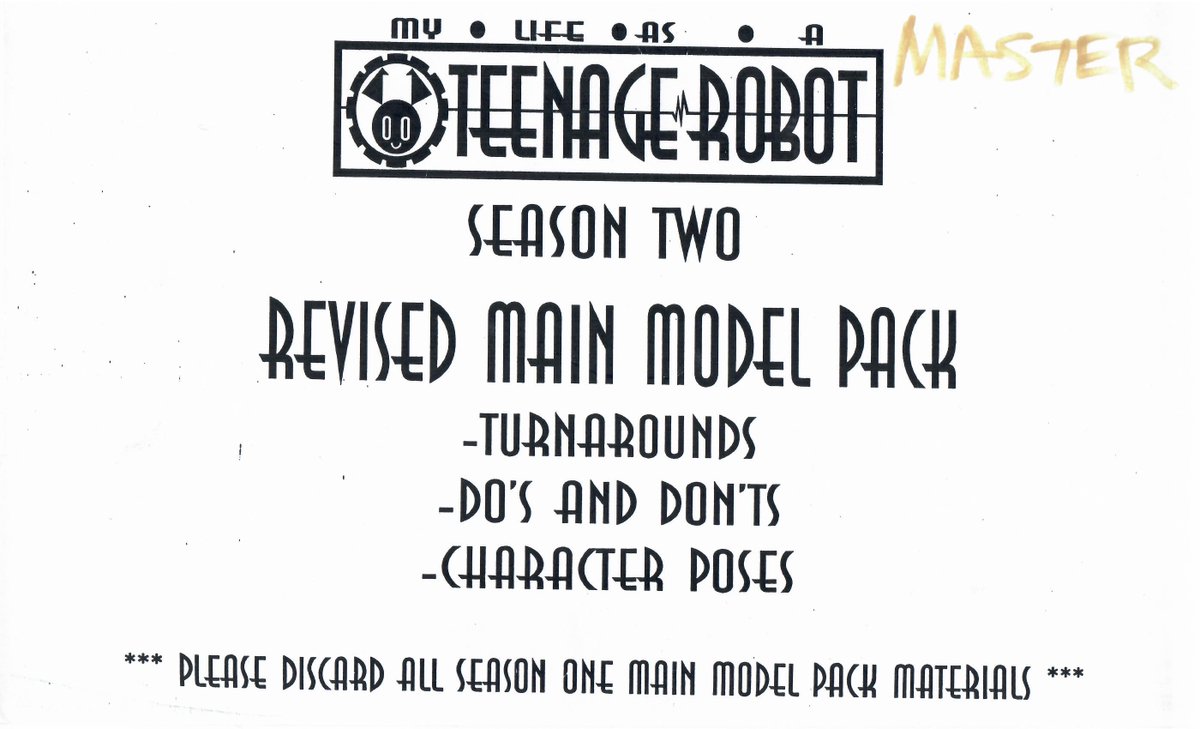 To (belatedly) celebrate the 19th anniversary of Teenage Robot I'm going to post the entire 2nd season main model pack under #mlaatrmodels This is THE definitive How To Draw MLaaTR for all teenage robot fans. Enjoy 