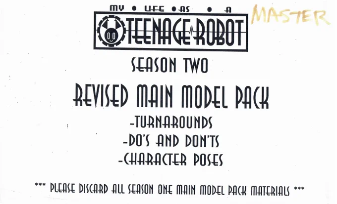 To (belatedly) celebrate the 19th anniversary of Teenage Robot I'm going to post the entire 2nd season main model pack under #mlaatrmodels This is THE definitive How To Draw MLaaTR for all teenage robot fans. Enjoy 
