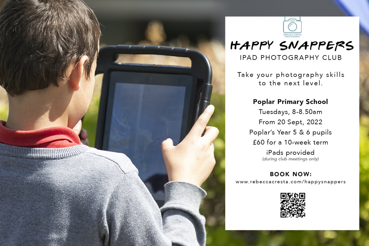The great thing about my new weekly photography club <a href="/PoplarPrimary/">Poplar Primary</a> is that the skills &amp; techniques I’ll be sharing can be applied to whatever device the pupils have at home - whether that’s a camera, phone or tablet. #HappySnappersPoplar