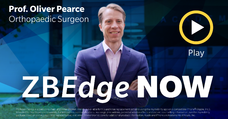 zimmerbiomet's tweet photo. What if orthopedic surgeons could identify knee and hip replacement surgery patients who are off-track in their recovery as early as 15 days post-op? That's exactly what WalkAI™, the first artificial intelligence model from ZBEdge™, is designed to do. Learn more about WalkAI™.